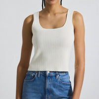 Derek Lam 10 Crosby - Sain Rib Knit Sweater Tank