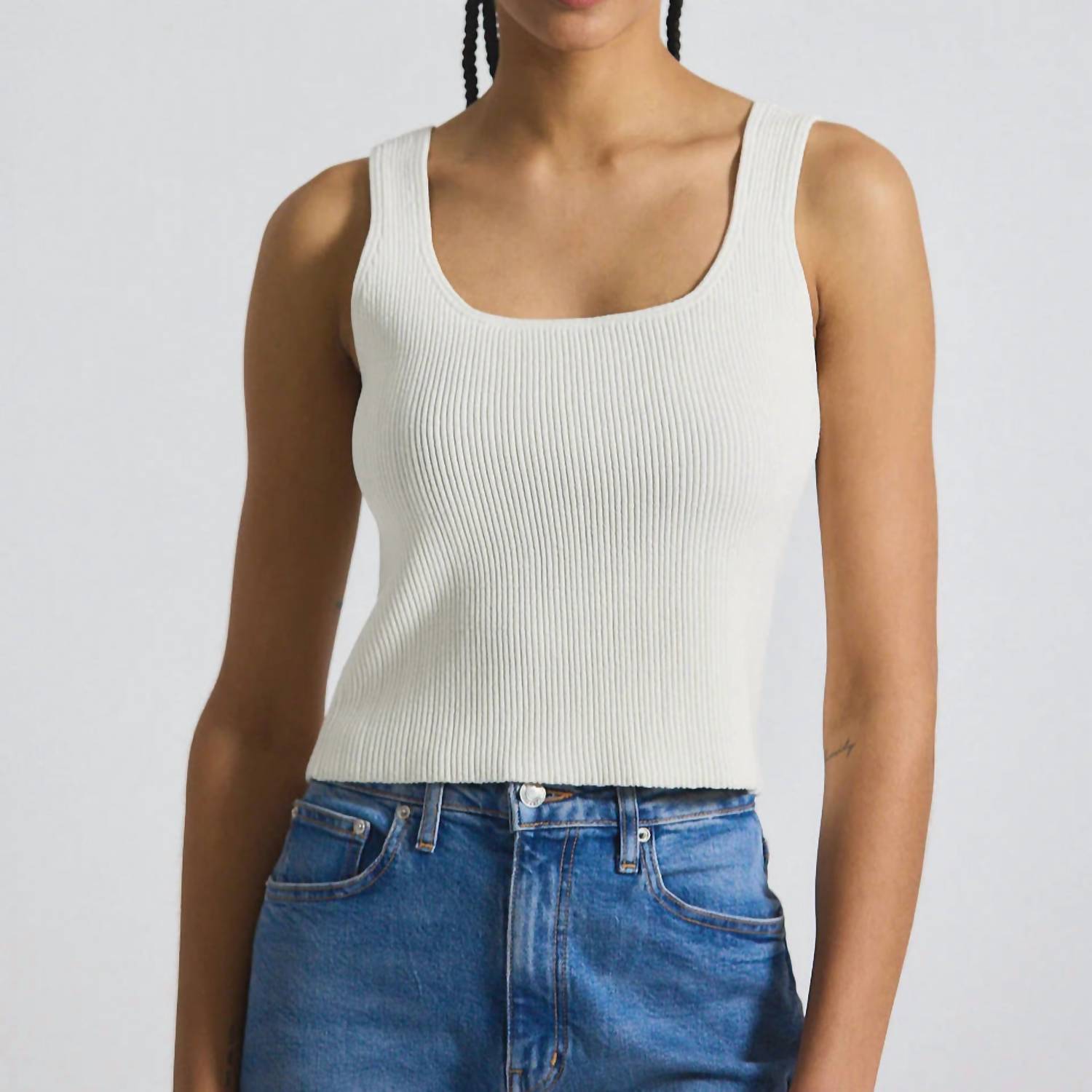 Derek Lam 10 Crosby - Sain Rib Knit Sweater Tank