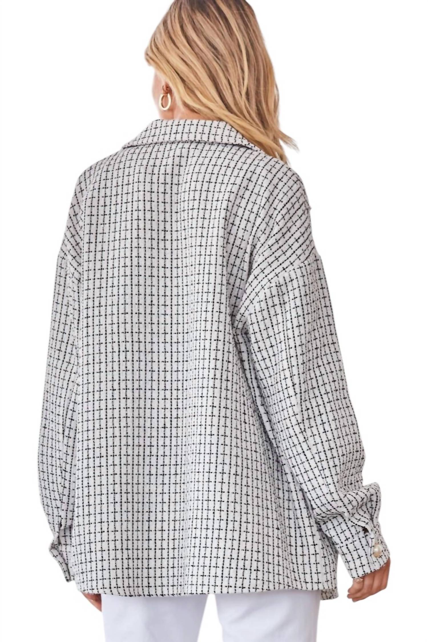 Andree By Unit - Fall For You Tweed Shacket