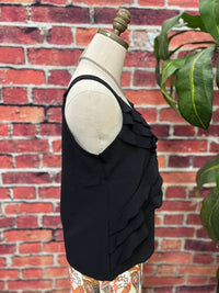 Isle Apparel - Women's Midnight Ruffle Charm Tank