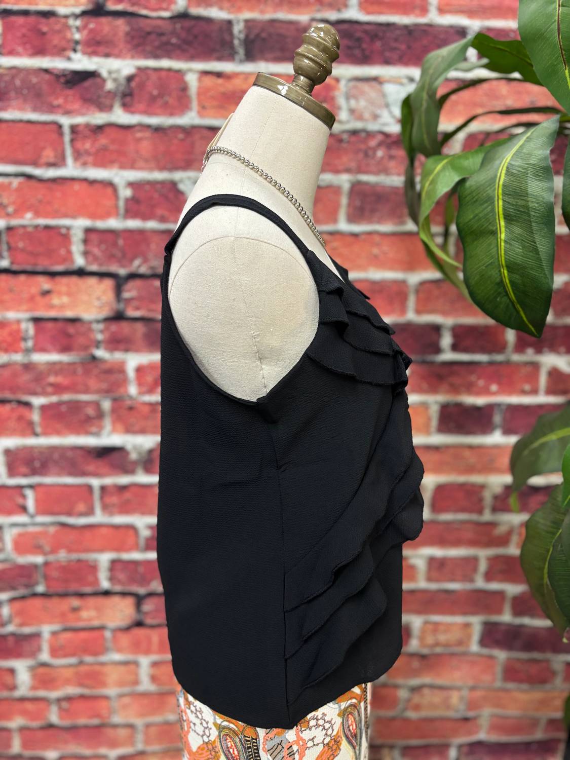 Isle Apparel - Women's Midnight Ruffle Charm Tank