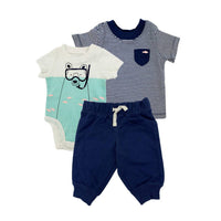 Carter'S - Infant Boys Layette Set Bodysuit And Leggings 3 Piece Set