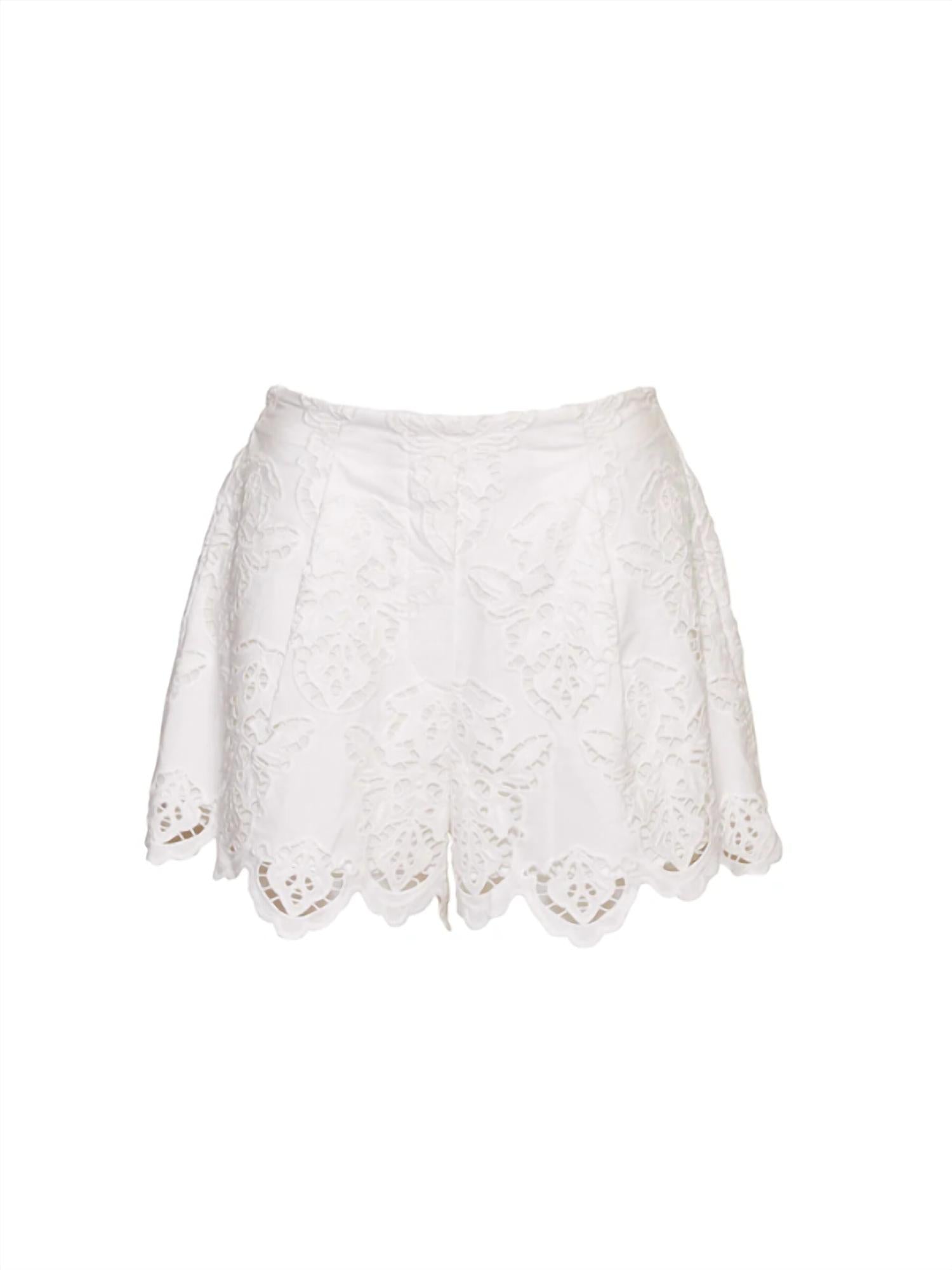 Cara Cara - Trish Embroidered Eyelet Shorts