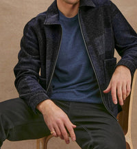 Rails Simon Jacket in black navy block - men's jacket - view 4