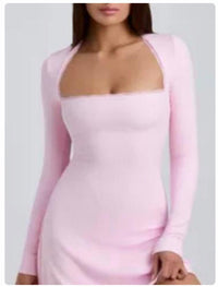 Oh Polly - Lana Ribbed Modal Lace-trim Mini Dress