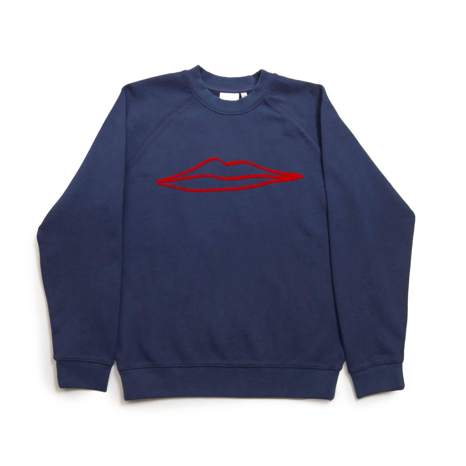 Clare V. - Flocked Surrealisme Lips Sweatshirt