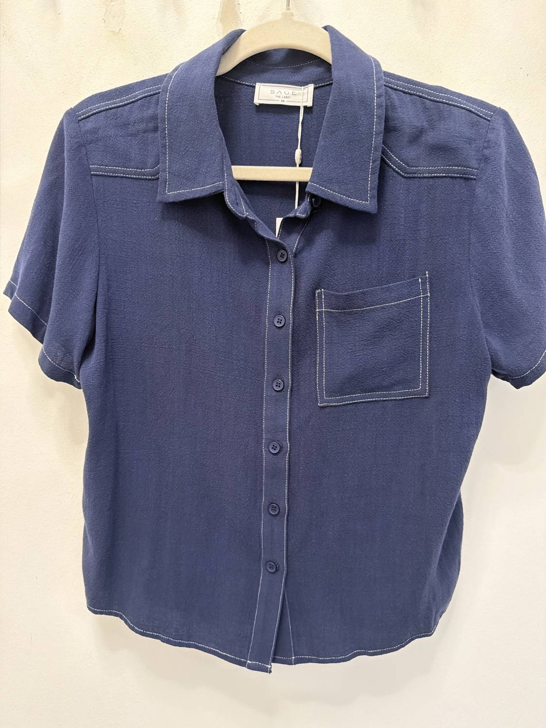 Sage The Label - Women's Contrast Stitch Top