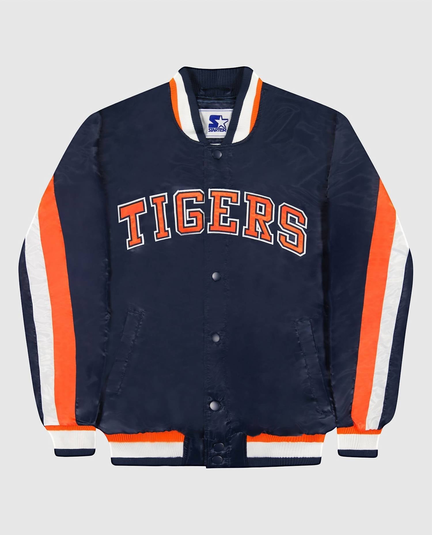 Starter - Men's Detroit Tigers Full-snap Ace Jacket
