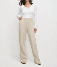 Favorite Daughter - Embroidered Wide Leg Sweatpant