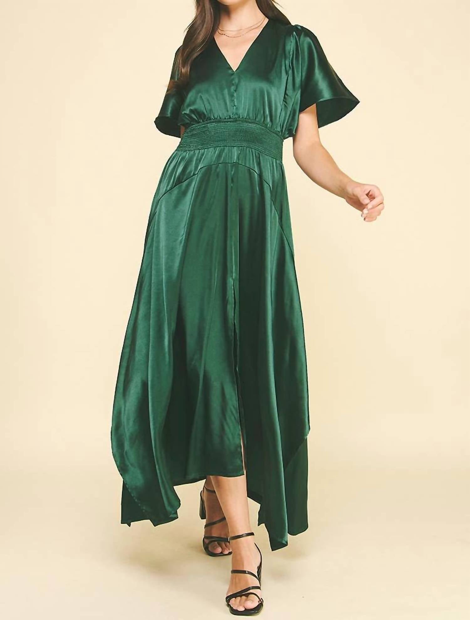 Pinch - Chiffon Slit Detailed Maxi Dress
