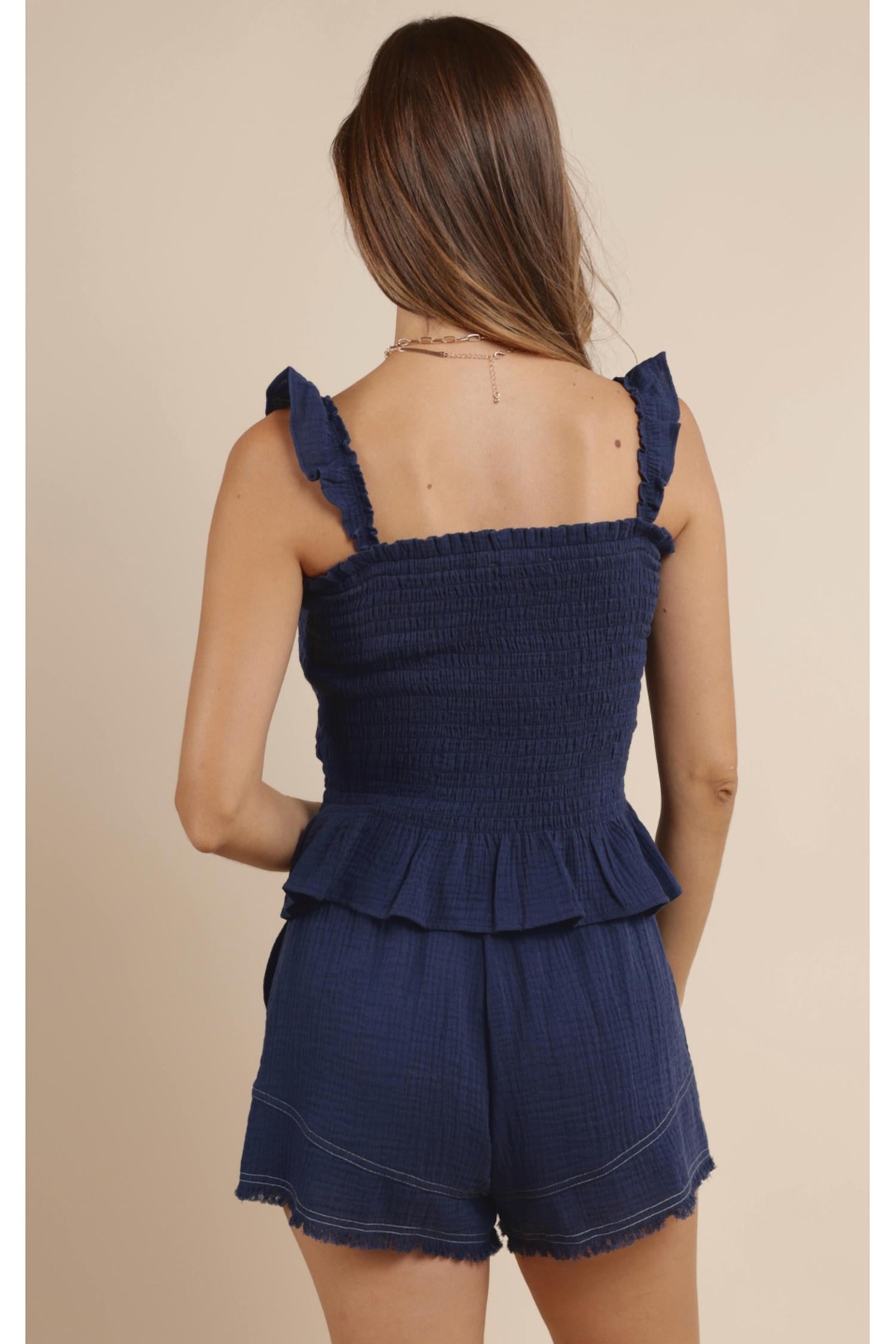 Sage The Label - Ruffle Smocked Top