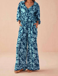 OMIKA Avery Blouse in lolita harbor - women's blouse
