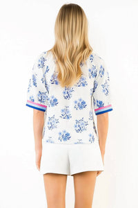 Thml - Button Down Floral Print Top
