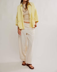 Free People - Just Like Me Seersucker Shirt