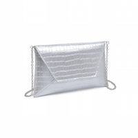 Urban Expressions - Women's Cora Croco Textured Envelope Bag