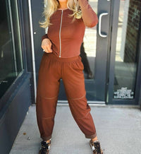 Thrive Societe - Seamed Barrel Leg Trousers