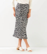 Karen Kane - Satin Bias Cut Skirt