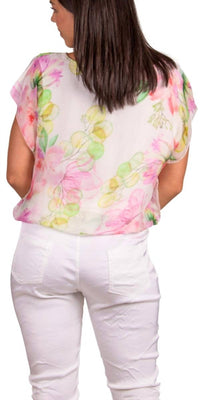 Gigi Moda - Amante Fiore Silk Top