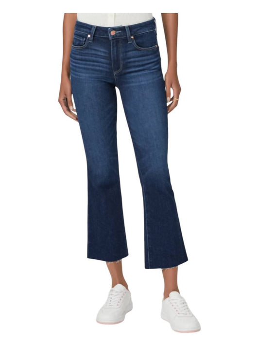 Paige - Colette Crop Flare Raw Hem Jeans