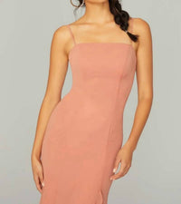 Morilee - Chiffon Bridesmaid Dress With Slit
