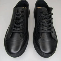Koio Men's Tivoli Casual Tennis Sneakers in black - men's sneaker - detail view