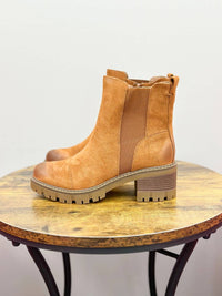 Olem - Women's Faux Suede Chunky Heel Bootie