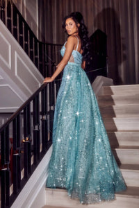 Portia&Scarlett - Glitter Train Prom Dress