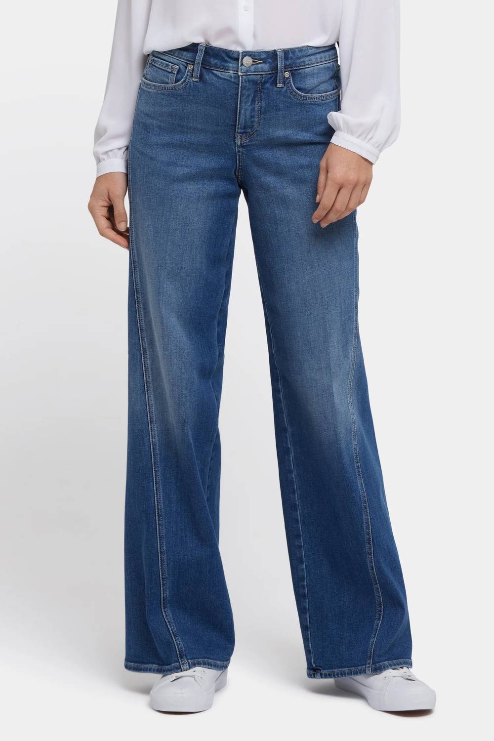 Nydj - Teresa Wide Leg Jeans With Contour Seams