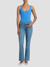 L'Agence - Sneeki Low Rise Sneaker Straight Jeans