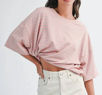Aemi + Co - Maddie Oversized Striped Tee