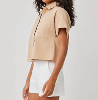 Bella Dahl - Two Pocket Short Sleeve Shirt