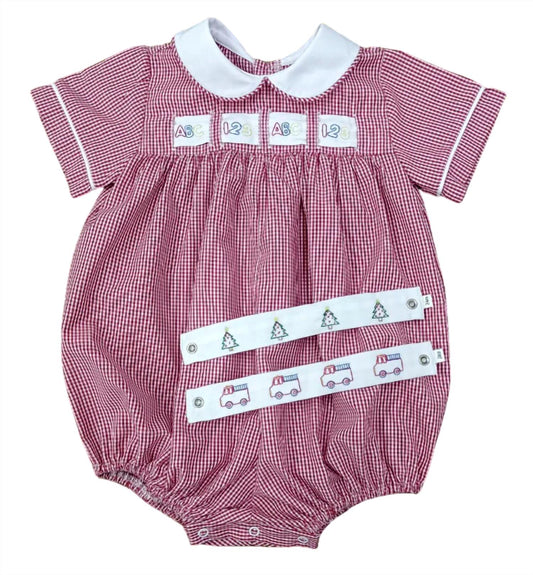 Lullaby Set - Girl's Noah Ribbon Bubble Romper