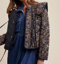 Listicle - Paisley Print Quilted Jacket