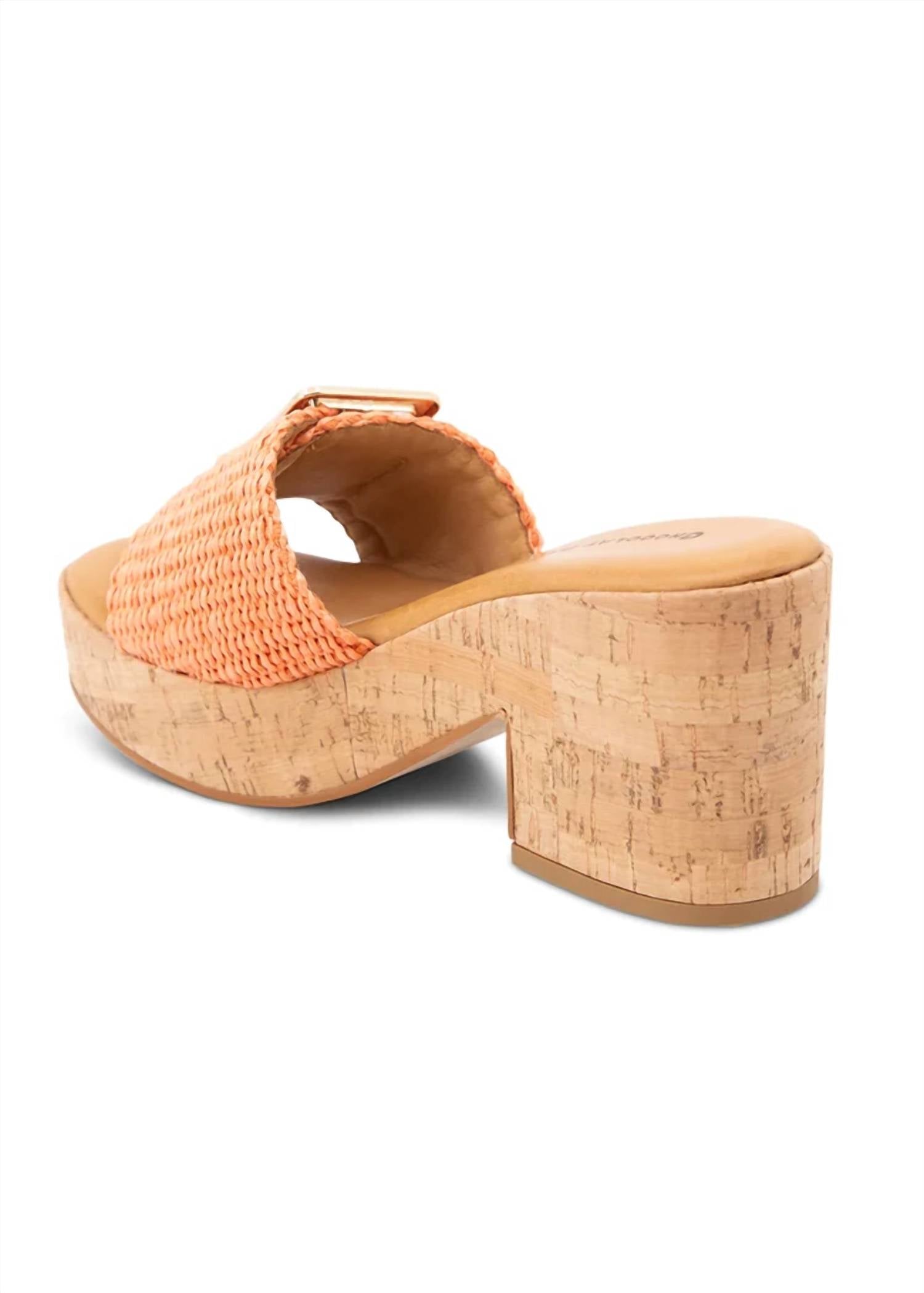 Chocolat Blu - Women's Gani Raffia Sandals