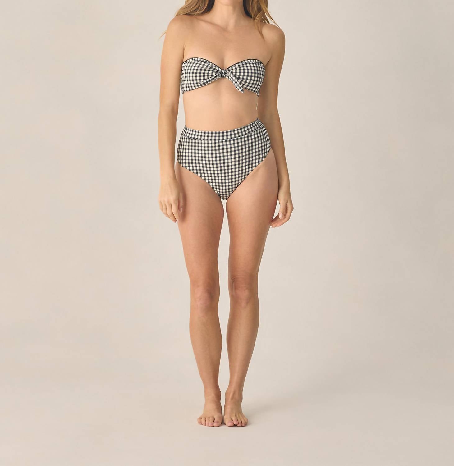 Rylee + Cru - Knotted Bandeau Bikini Top