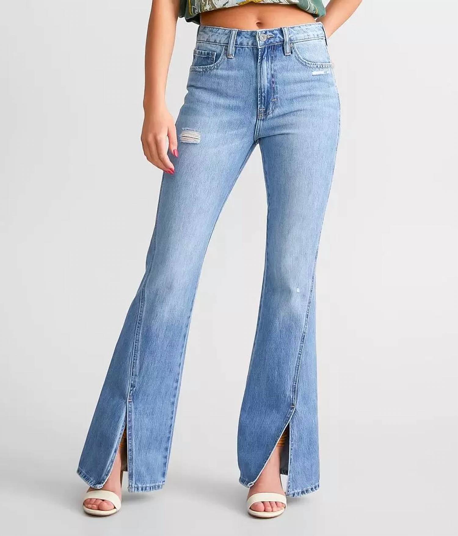 Hidden - Happi Split Flare Jeans
