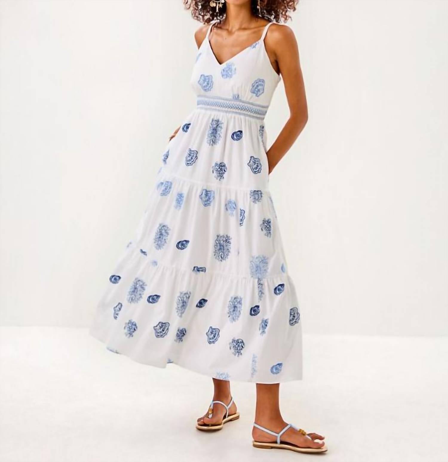 Lilly Pulitzer - ZANNA EMBROIDERED COTTON MIDI DRESS