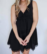 By Together - Rosemary Mini Dress With Lace Detail