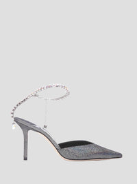 Jimmy Choo - Women's Saeda Metallic Disco Suede Pumps With Crystal Embellishment