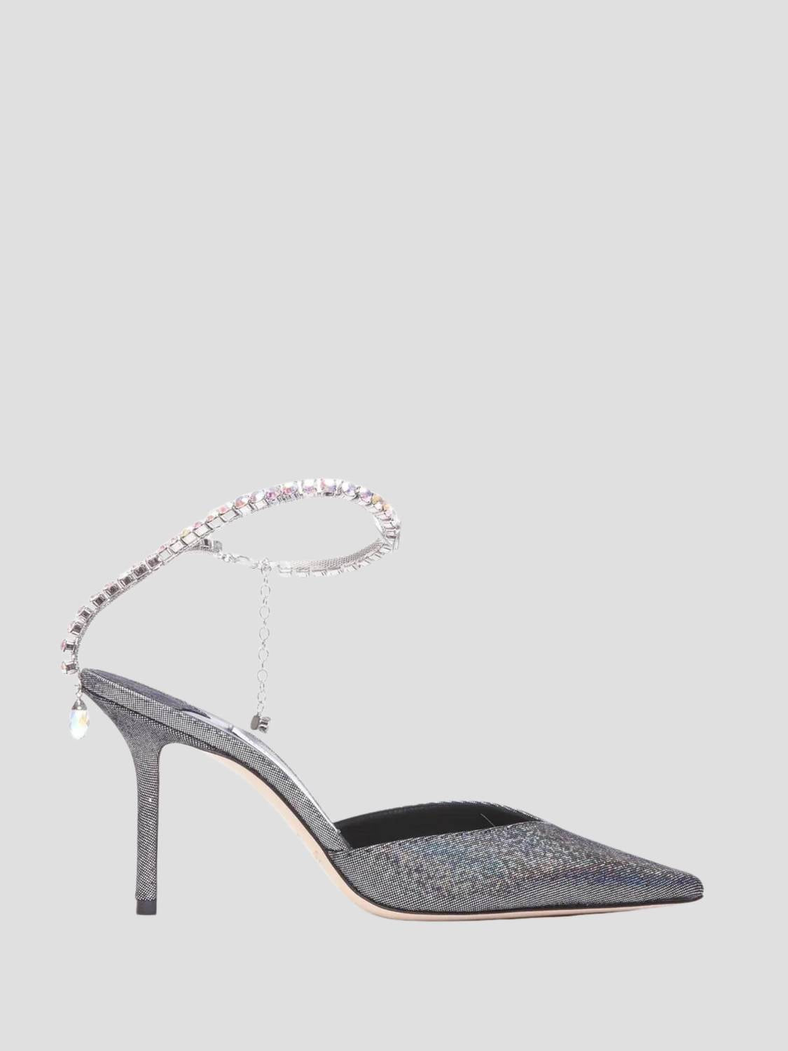 Jimmy Choo - Women's Saeda Metallic Disco Suede Pumps With Crystal Embellishment