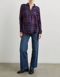 Rails Hunter Shirt in aubergine magenta - women's shirt - view 4