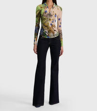 Alice + Olivia - Jade Mesh Button Down