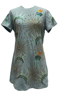 Queen Of Sparkles - Statue Of Liberty Icon Tee Dress