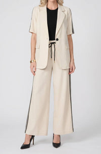 Joseph Ribkoff - Side Stripe Linen Blazer Jacket