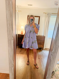 Entro - Women's Floral Swing Mini Dress