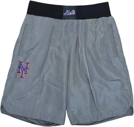 Mitchell & Ness - Men's Mlb Baseball Cooperstown Collection Insignia New York Mets Shorts
