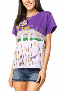 Queen Of Sparkles - Licensed Lsu Stadium Tailgate Party Tee