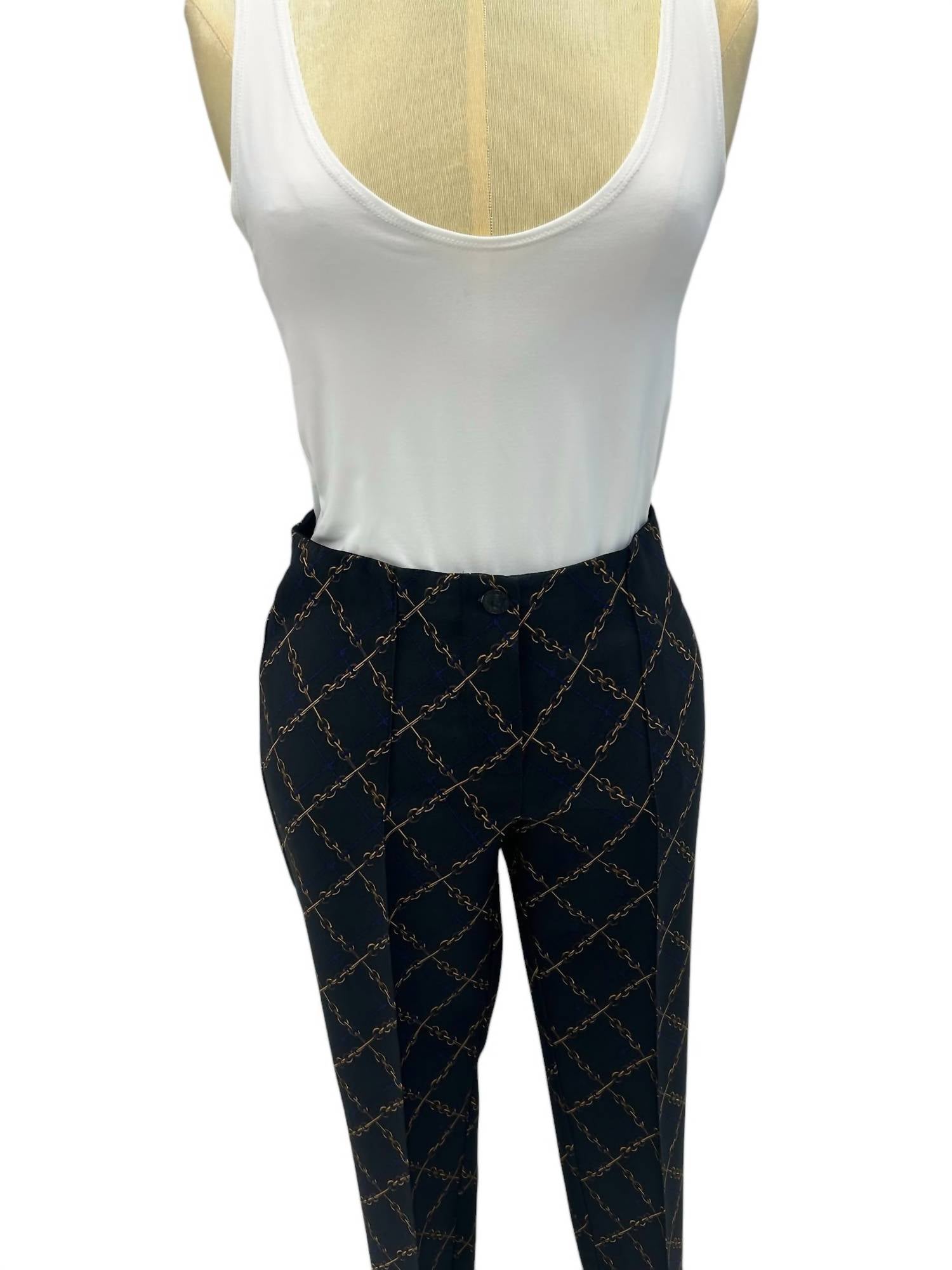 Cambio - WOMEN'S CHAIN PRINT TROUSER