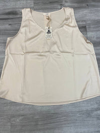 Easel - Women's Satin V-neck Top
