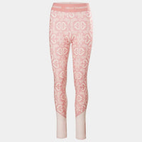 Helly Hansen LIFA Merino Midweight Graphic Pant in pink nordic rose - women's pants - detail view